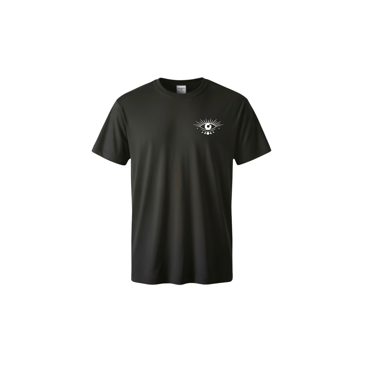 Awaken Your Light Spiritual T-Shirt – Mystical Eye & Moon Phase Tee
