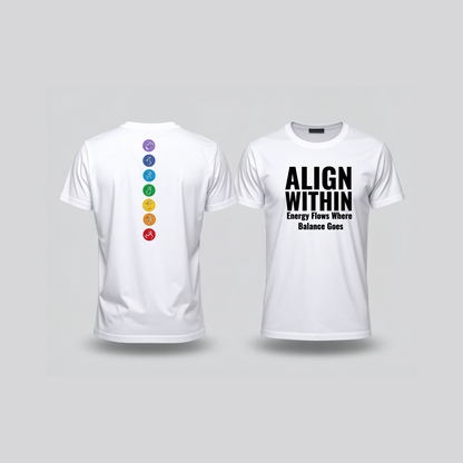 Align Within Chakra Energy Flow T-Shirt - White
