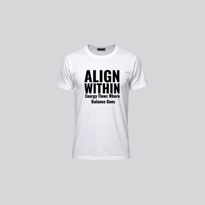 Align Within Chakra Energy Flow T-Shirt - White