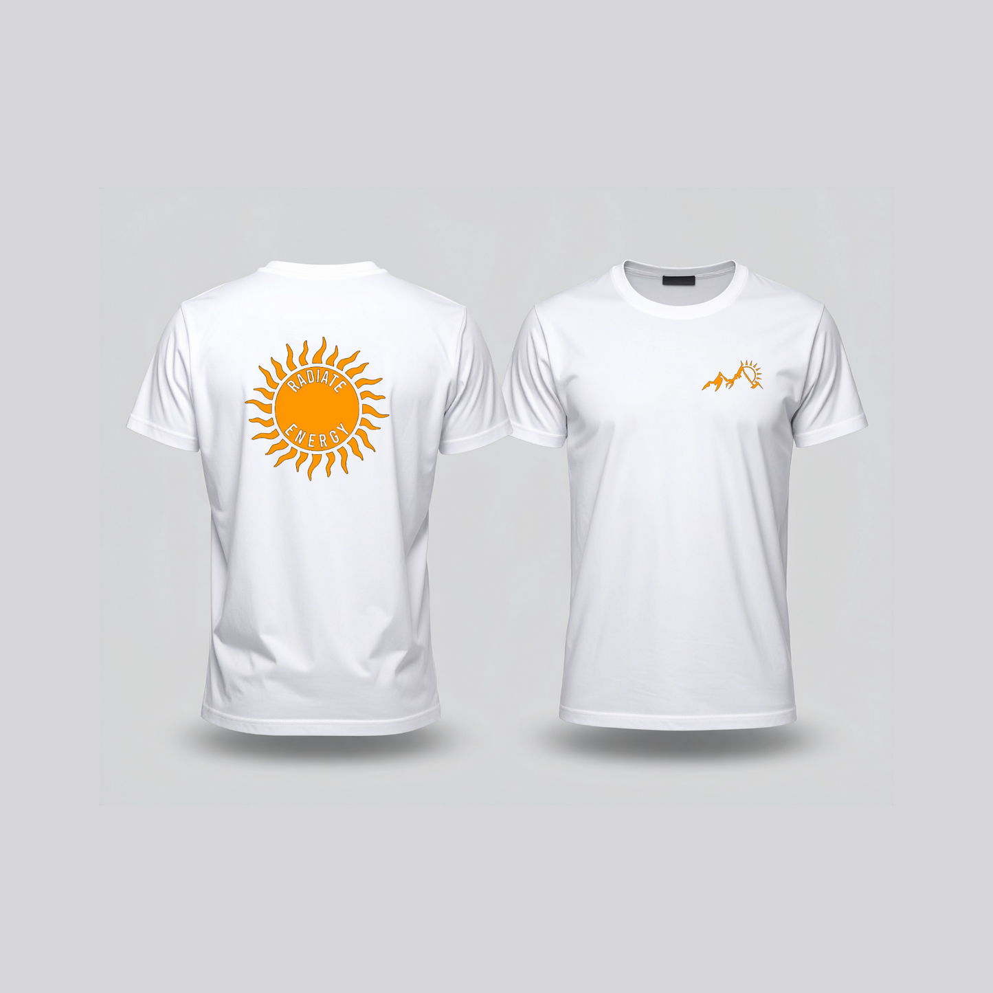 Radiate Energy Wellness T-Shirt – Inspirational Sun Design Tee