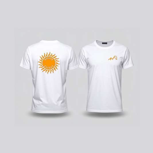 Radiate Energy Wellness T-Shirt – Inspirational Sun Design Tee