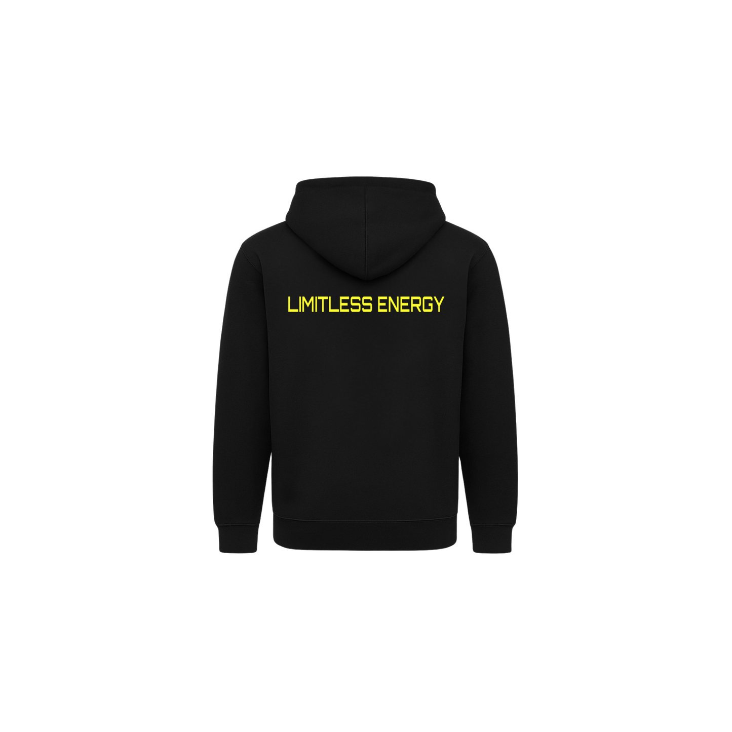 Limitless Energy Kids Hoodie – Bold Lightning Bolt Design in Black & Neon Yellow